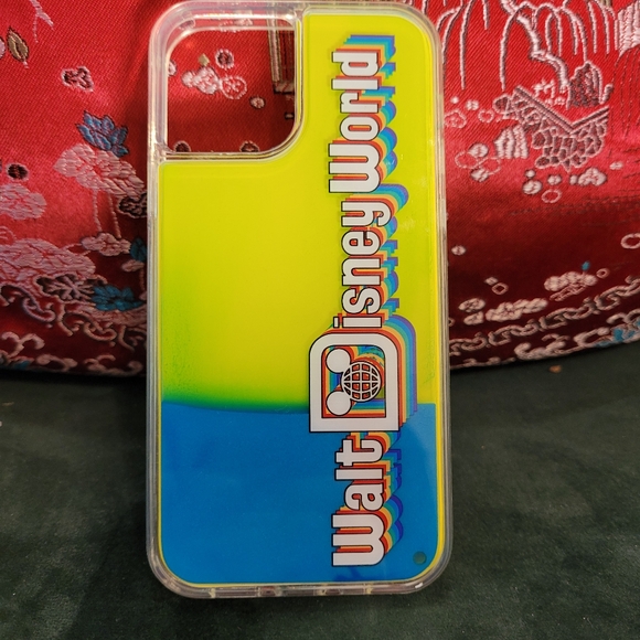 Walt disney world retro neon liquid Iphone 12/12pro case - Picture 2 of 5